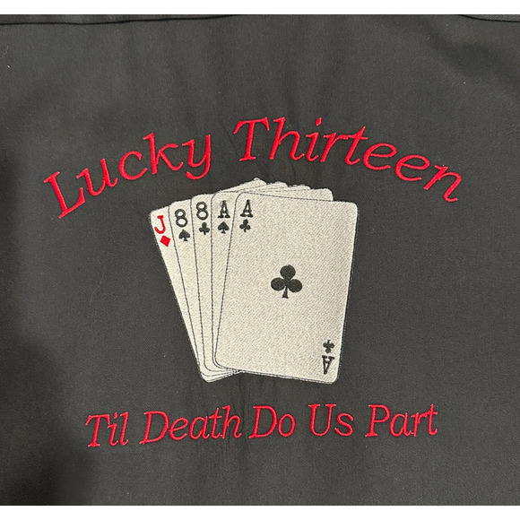 Vintage Style Custom Red Kap Mechanic Shirt | Lucky 13 | Men's L - Picture 4 of 4